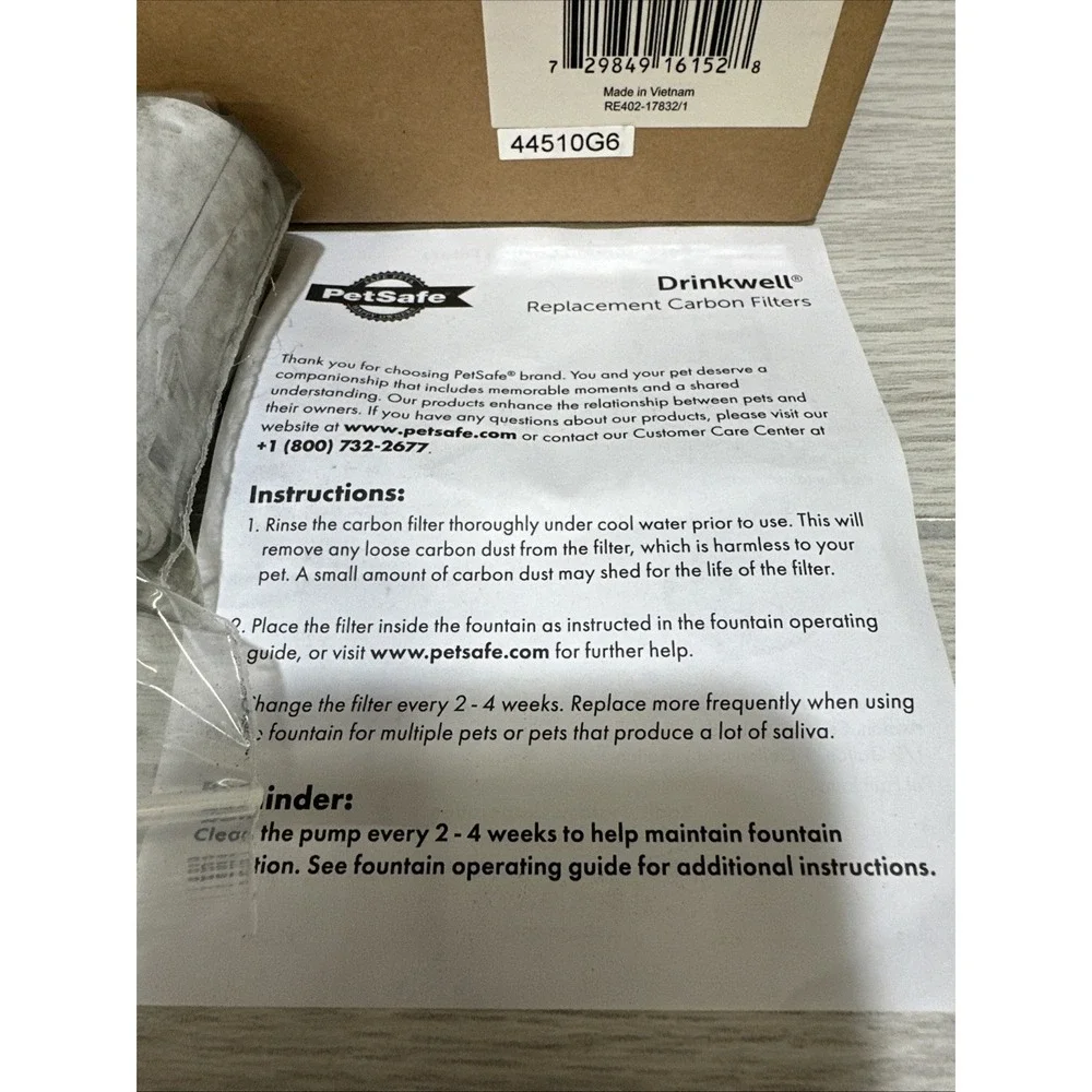 PetSafe Drinkwell 6-PK‎ Premium Carbon Filters for 360 Series Fountain Pet Water